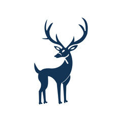 Deer silhouette Free Vector