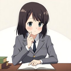 Middle school students 2D characters