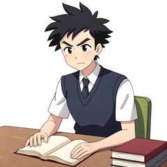 Middle school students 2D characters