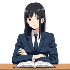 Middle school students 2D characters