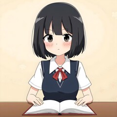 Middle school students 2D characters