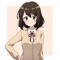 Middle school students 2D characters