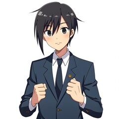 Middle school students 2D characters