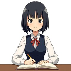 Middle school students 2D characters