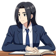 Middle school students 2D characters