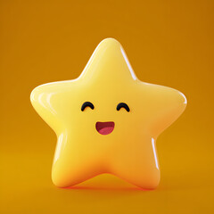 3d Pentagram with emotion