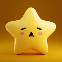 3d Pentagram with emotion