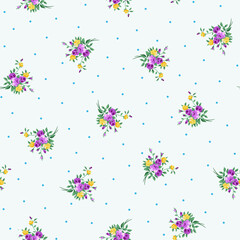 simple floral pattern with small flowers