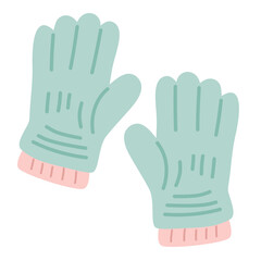 Gardening Gloves in Flat Style for Garden and Plant Care