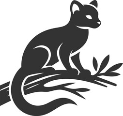 Fossa animal vector silhouette