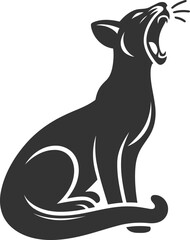 Fossa animal vector silhouette