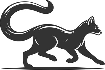 Fossa animal vector silhouette