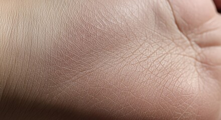 Fototapeta premium Detailed Macro of Human Skin Texture Revealing Fine Lines and Subtle Color Variations.