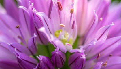Close Up of a Purple Flower.