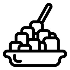 Obraz premium Tofu icon
