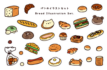 パンのイラストセット