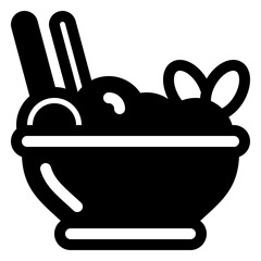 Rice bowl icon