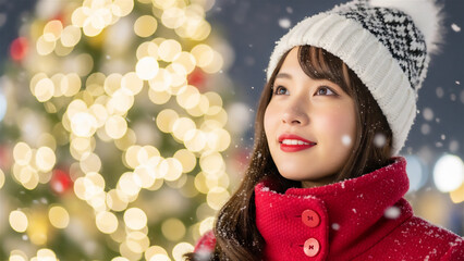 雪が降るクリスマス