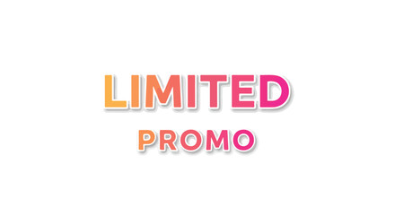 Fototapeta premium Eye-Catching Limited Promo Graphic with Bold Colors for Special Discount Campaign Promotions and Marketing Visual Communication