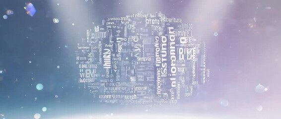 An animated 3D cloud of inspiring words related to the cancer journey. A powerful, message-driven background for campaigns, events, and presentations.