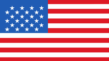 american flag on a white background