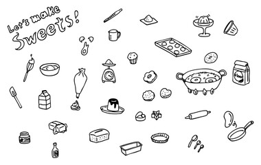 お菓子作りイラスト