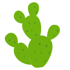 Round green cactus with dotted texture, perfect for playful, child-friendly, or whimsical desert-themed design projects and icons.
