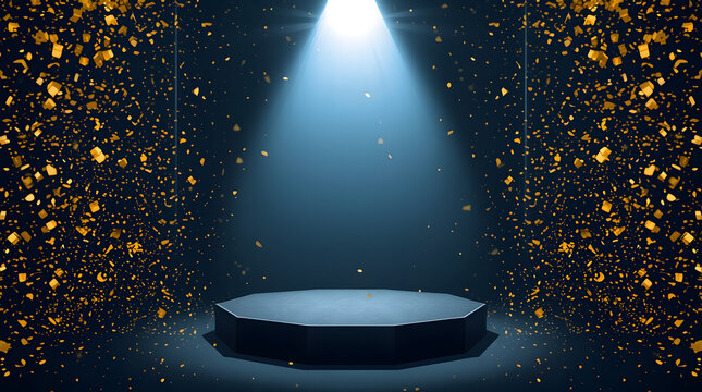 Fiber optics light spots with abstract galaxy stars and cosmic night sky background