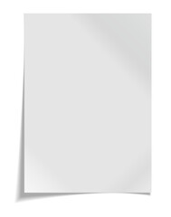 A4 paper with shadow