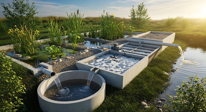 Constructed Wetland Wastewater Treatment System