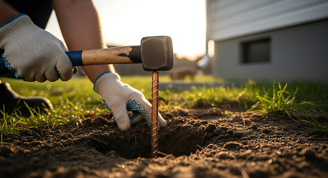 Grounding Rod Installation for Electrical Safety