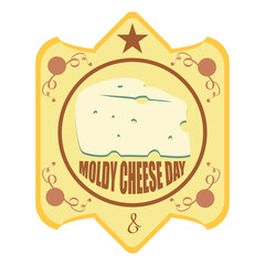 Moldy Cheese Day sticker