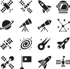 Obraz premium Space exploration objects and celestial bodies satellite