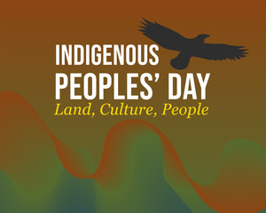 Indigenous Peoples Day eagle land culture theme