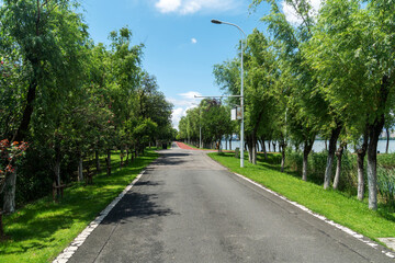 The road of City Park in China