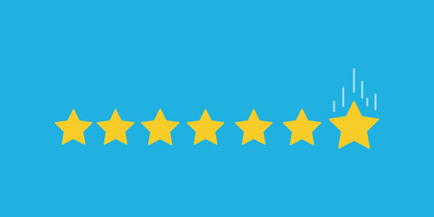 Seven Stars Service Quality Customer Satisfaction Rating Experience Review Excellence Feedback Shining Rewards