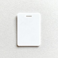 white blank label on white background