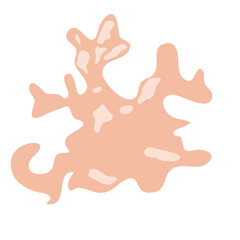 Obraz premium Tinea Versicolor Illustration for science education, representing cellular biology and microscopic life, perfect for educational materials or scientific diagrams, vector derived