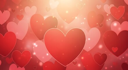 Romantic Hearts Background - A Celebration of Love and Affection.