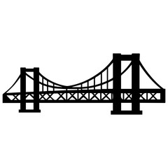 Williamsburg Bridge icon with transparent background
