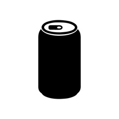 Aluminum can icon with transparent background
