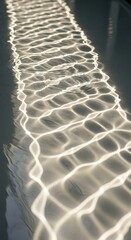 Water Surface Reflections with Geometric Light Patterns and Ripples
