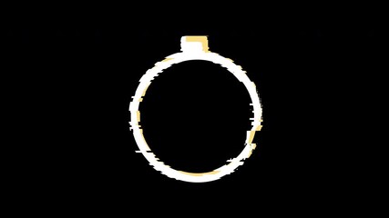 10 second countdown glitch, ideal for luxury branding, jewelry ads, wedding invitations, and elegant design projects.