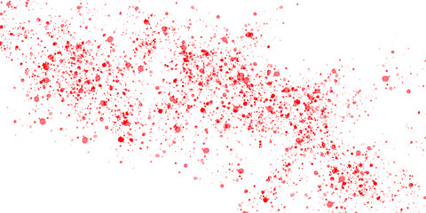 Abstract red glitter and bokeh lights texture background for festive occasions and digital art projects isolated on transparent background