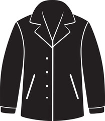  Fashion Autumn Jacket Silhouette Vector Illustration