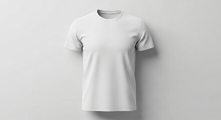 T-Shirt Display on Neutral Background for Custom Design Mockup