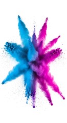 Explosion of Vibrant Colors - A Dynamic Abstract Art Piece.