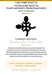 Adinkra Symbol: Funtumfunefu Denkyemfunefu Meaning Unity