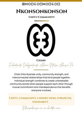 Adinkra Nkonsonkonson Symbol for Unity and Community