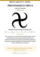 Adinkra Symbol: Nkotimsefo Mpua - Loyalty and Service